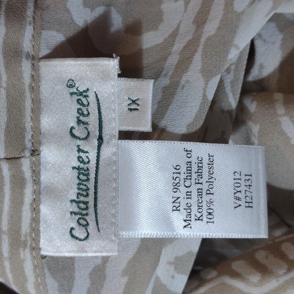 Coldwater Creek Sheer Kimono Shrug 1X - Picture 6 of 7